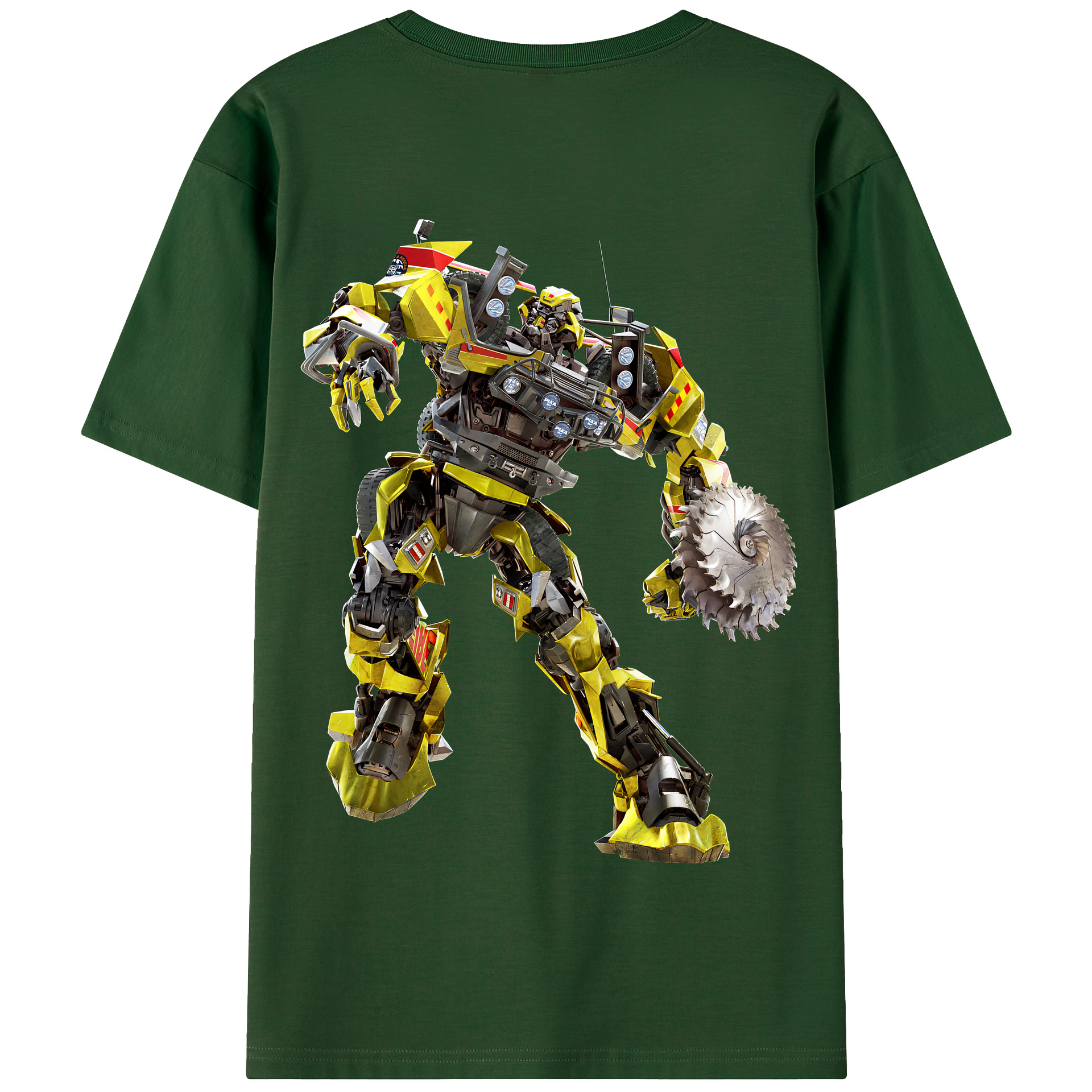 （画像用） Transformers トランスフォーマー 綿100％半袖Tシャツ（背面プリント）